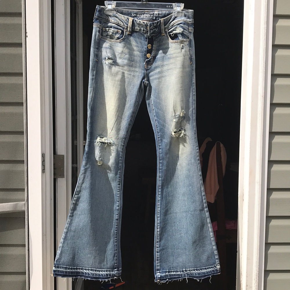 American eagle bell bottom pants